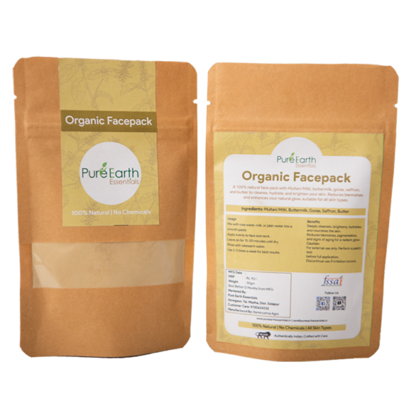 Organic Face Pack 50gm - Image 3
